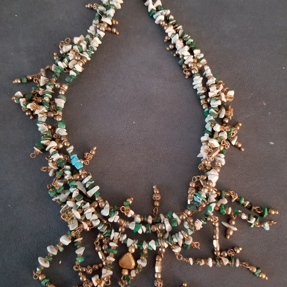 Chico's Puka Shell & Beaded Necklace